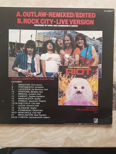 Riot 12" - Outlaw / Rock City