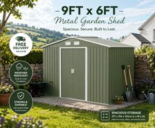 Metal Shed  9 x 6ft