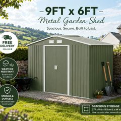 Metal Shed  9 x 6ft