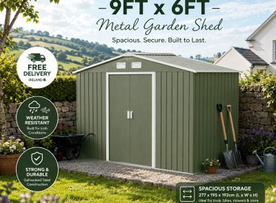 Metal Shed  9 x 6ft