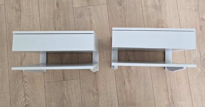 2 Bedside Lockers Floating