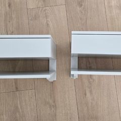 2 Bedside Lockers Floating