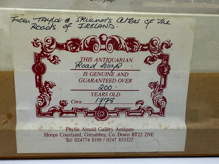Genuine 18th Century Taylor & Skinners Roads of Ireland (Omagh, Enniskillen and Belleek)