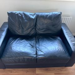 Leather 2 seater couch