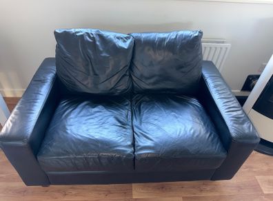 Leather 2 seater couch