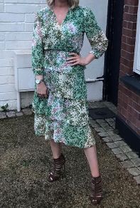Ladies Floral Midi Dress