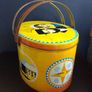 Amazing Collectable Large Oval Amish Patterned Tin Picnic Box with Handles, Very Rare to Find in Ireland - Funky Picnic Time! Props for Stage and Screen! Image 7