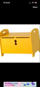Ikea yellow toy chest