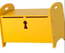 Ikea yellow toy chest