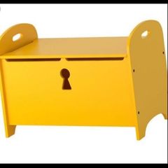 Ikea yellow toy chest