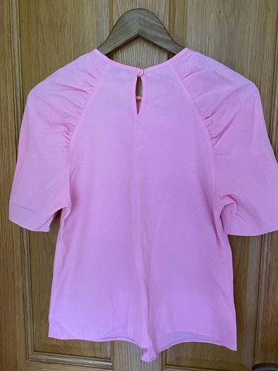 Light Pink Leg of Mutton Short Puff Sleeve Top size 34