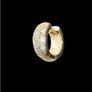 Vintage Hallmarked Yellow Gold Diamond Ear Cuff Image 8