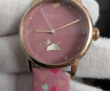 RADLEY LONDON Ladies' Watch - Rose Gold with Pink Leather Heart Strap