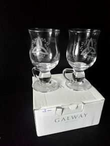 NEW Galway  Crystal  Irish Coffee Pair