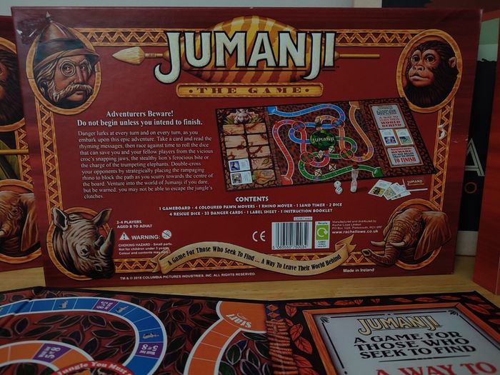 Jumanji ! The Board Game ! Complete ! by Columbia Pictures !