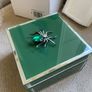 Brand New Green Jeweled Box Storage Image 6
