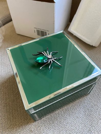 Brand New Green Jeweled Box Storage