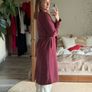 Monki trench coat in beautiful light cherry pink Image 8