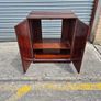 Mahogany TV Cabinet / Hi-Fi Cabinet with Bi-Fold Doors Image 2