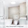 Bathroom Light, 15W 1500lm Ceiling Lights, 100W Equivalent, Waterproof IP54, Small, Dome, Modern, Flush Ceiling Light for Kitchen, Bulkhead, Toilet, Porch, Bedroom, Utility Room (FREE POSTAGE) Image 2