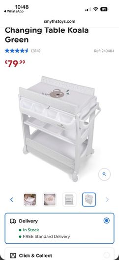 baby multi purpose baby changing table (brand new in box)