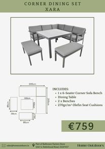 Xara Corner Dining Set - Only 759!