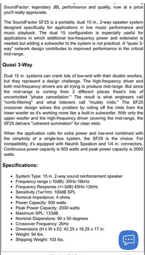 Speaker JBL
