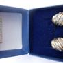 Vintage Sterling Silver  Earrings 1980s Gold Plated Shell Design 4,70g Image 3