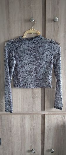snake print high neck top never worn