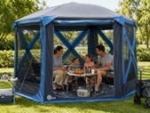Pop Up Gazebo Tent for 4-6 Persons Family Tent Floor Pan Waterproof