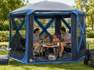 main image for ad Pop Up Gazebo Tent for 4-6 Persons Family Tent Floor Pan Waterproof