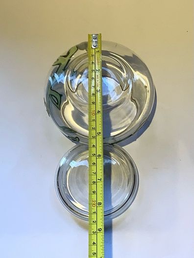 Vintage Paul Nagel Tiffany Style Glass Lidded Jar