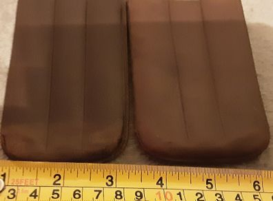 vintage leather three tube cigar case
