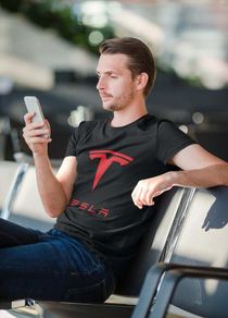 TESLA tshirt,TESLA tees,Tesla shirts,Tesla logo t shirt
