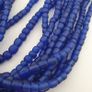 Vintage African Style Blue 4-5.5mm Glass Beads Necklace Strand Image 5