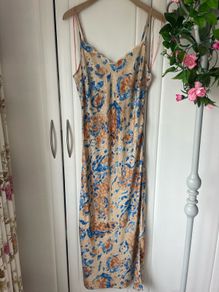 dress patten neck detail slip dress size 12