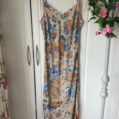 dress patten neck detail slip dress size 12