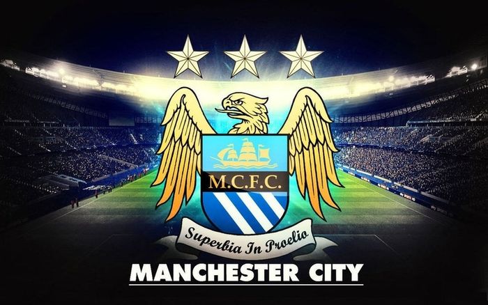Manchester City Football flag 5ft x 3ft.