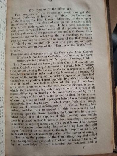 The Banner of the Truth in Ireland published 1851