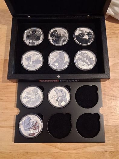 Marvel 1 oz  silver set of 9 coins
