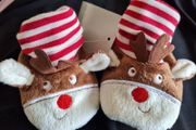 Baby Reindeer Booties. 3-6 Months. New