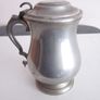 Antique English Pewter Lidded Tankard Image 3