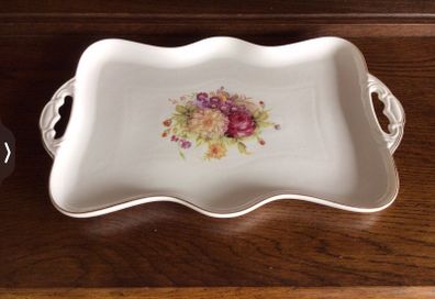 Ceramic floral dressing table Tray