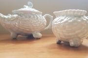 1920's Victoria Czechoslovakia mini saucer and teapot