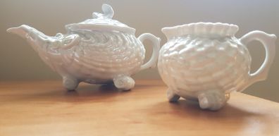1920's Victoria Czechoslovakia mini saucer and teapot