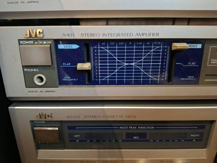 JVC Radio Stereo Tuner Model T-K11L and JVC Stereo Integrated Amplifier A-K11