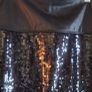 Spanx Black Sequin Faux Leather Leggings Image 5