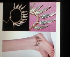 New angle wings anklet bracelet.