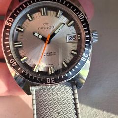 Vintage Rexton Swiss Skin Diver Watch - 17 Jewels - 1970s