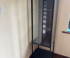 Vitrine Display Cabinet Anthracite, 42x37x155 cm